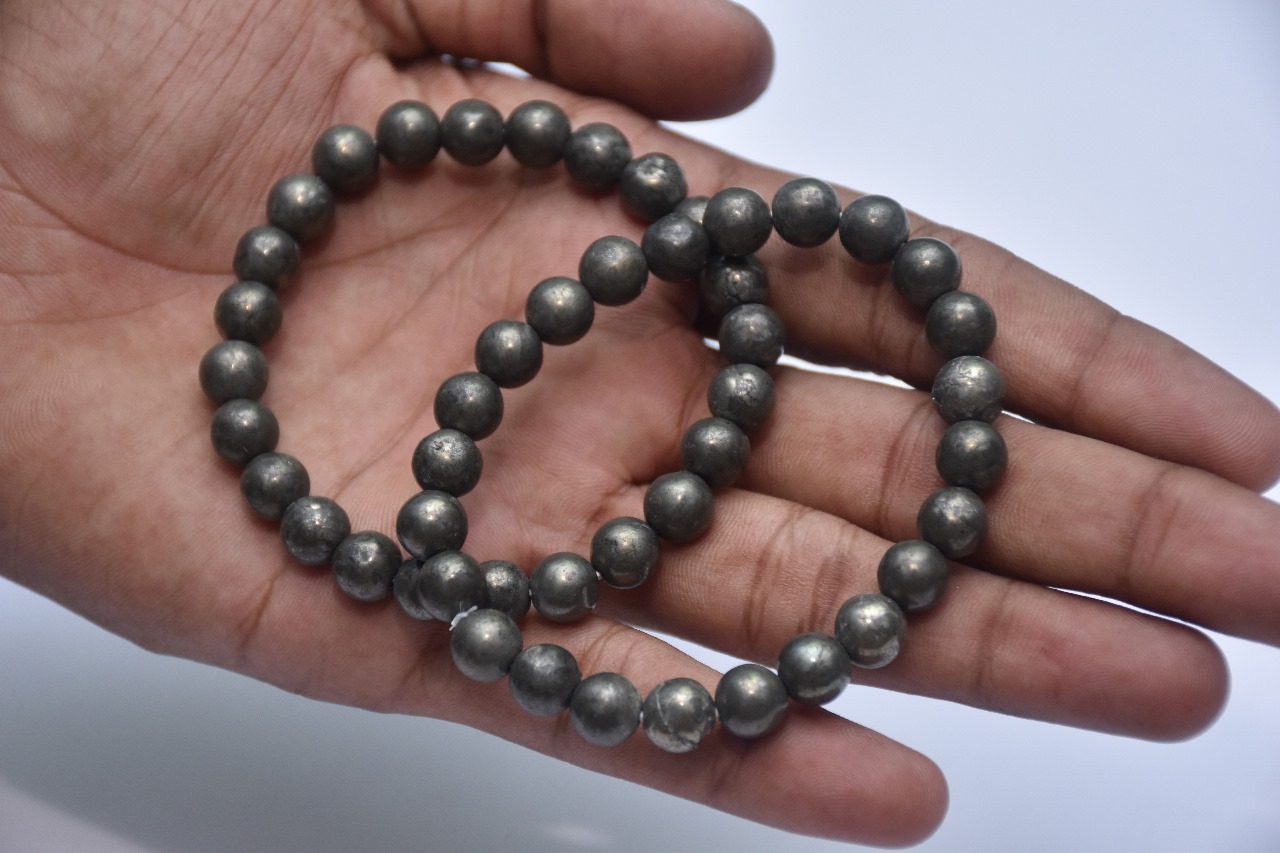 Natural Pyrite Combo Bracelet With Certificate