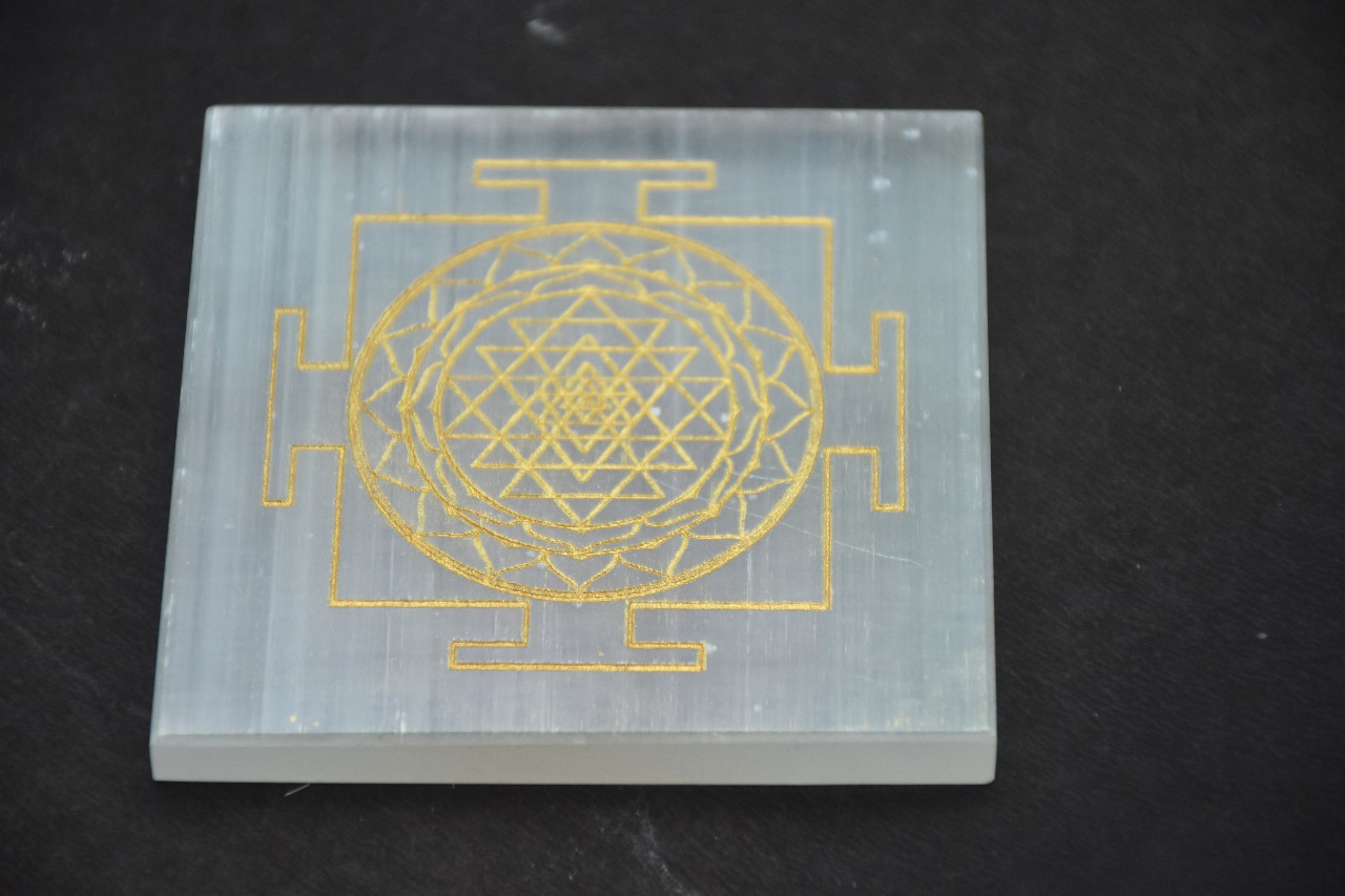Natural Selenite Shriyantra