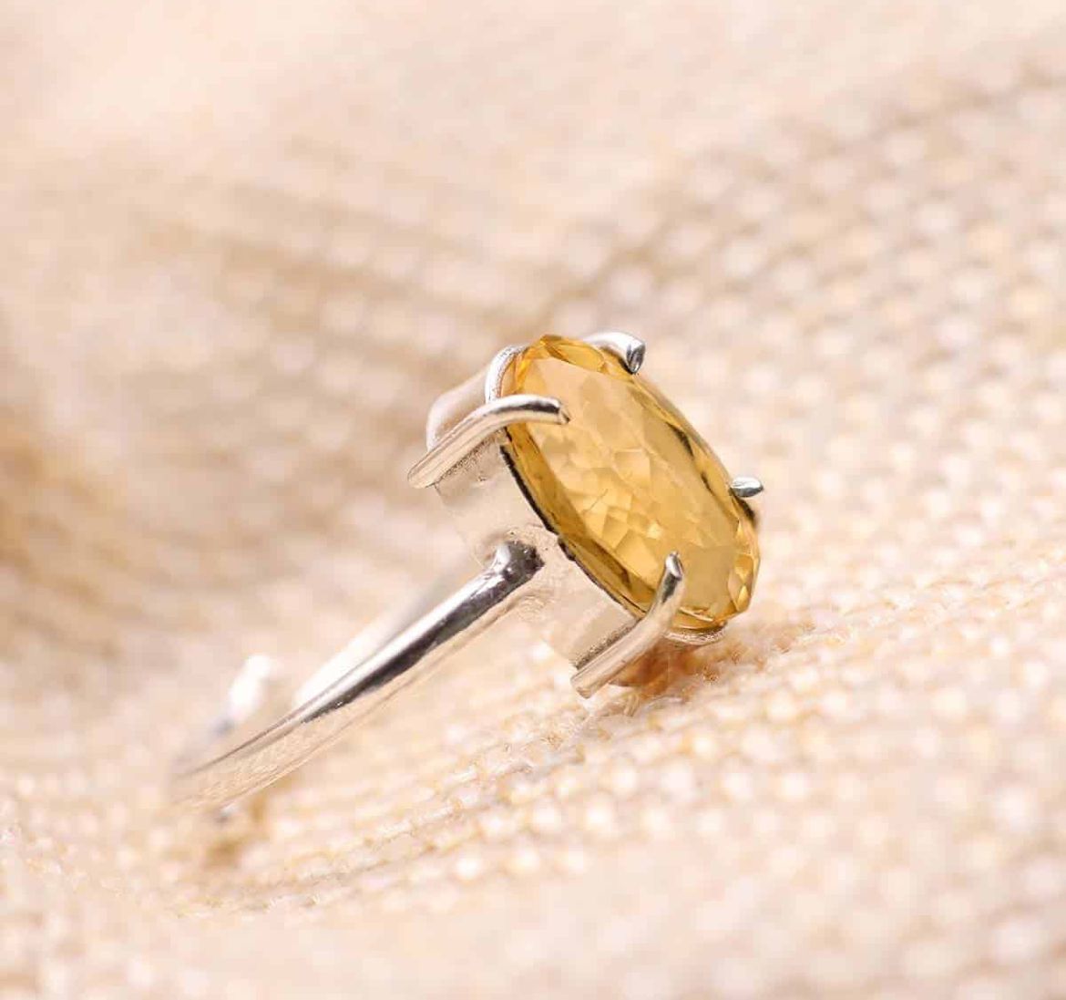 Natural Citrine Ring